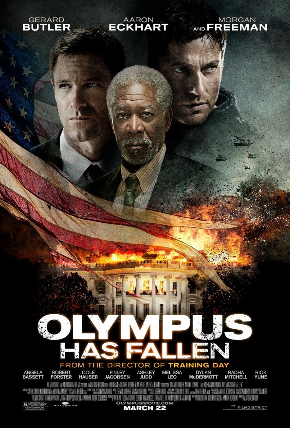 Olimp w ogniu / Olympus Has Fallen (2013) [V2 MULTi 1080p BluRay x264 DTS AC3-DENDA] [Lektor PL]