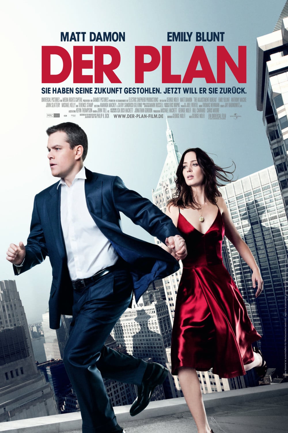 Władcy umysłów / The Adjustment Bureau (2011) [MULTi 1080p BluRay x264 DTS AC3-DENDA] [Lektor PL]